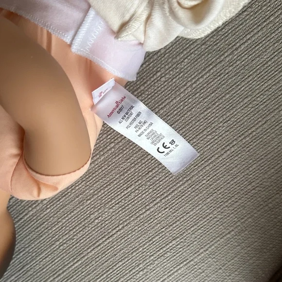 American Girl bitty baby Doll with White and Pink Outfit - Picture 8 of 11
